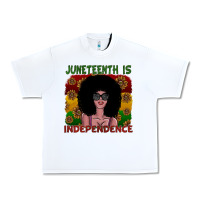 White juneteenth is independence Urban Heavy Tee - SublimationCraftShop