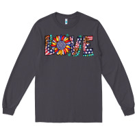 Smoke love sunflower usa flag leopard Long Sleeve Tee - Artiststas