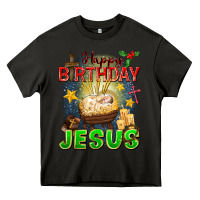 Asphalt happy birthday jesus Heavy Core Tee - FaDigitalArtStudio