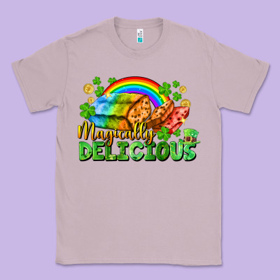 Magically Delicious St. Patricks Day Classic Tee Designed By Fadigitalartstudio
