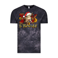 Cloud Black joy to the world christmas cow Vintage Tee - LillyAllenDesigns