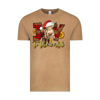 Vintage Camel joy to the world christmas cow Vintage Tee - LillyAllenDesigns