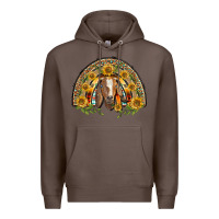 Coffee Western Leopard Sunflower Goat Rainbow Premium Hoodie - BarkalooDesign