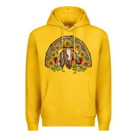 Lemon Western Leopard Sunflower Goat Rainbow Premium Hoodie - BarkalooDesign