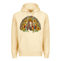 Pina Colada Western Leopard Sunflower Goat Rainbow Premium Hoodie - BarkalooDesign