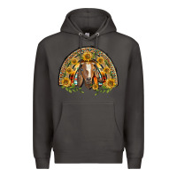 Smoke Western Leopard Sunflower Goat Rainbow Premium Hoodie - BarkalooDesign