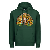 Sports Green Western Leopard Sunflower Goat Rainbow Premium Hoodie - BarkalooDesign