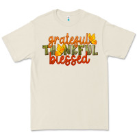 Bone Fall Grateful Thankful Blessed Premium Tee - LillyAllenDesigns