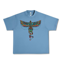 Pebble Blue aztec serape thunderbird Urban Heavy Tee - RanaPortraitStore