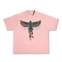Salmon aztec serape thunderbird Urban Heavy Tee - RanaPortraitStore