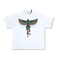 White aztec serape thunderbird Urban Heavy Tee - RanaPortraitStore