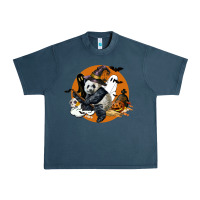 Midnight Navy panda hallowen Urban Heavy Tee - LillyAllenDesigns