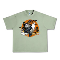 Oil Green panda hallowen Urban Heavy Tee - LillyAllenDesigns