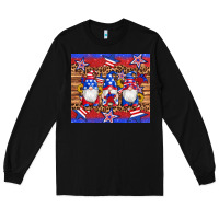 Black american flag gnomes star leopard glitter tumbler Long Sleeve Tee - Artiststas