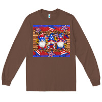 Chestnut american flag gnomes star leopard glitter tumbler Long Sleeve Tee - Artiststas