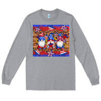 Heather Grey american flag gnomes star leopard glitter tumbler Long Sleeve Tee - Artiststas