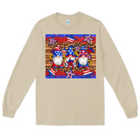Mushroom american flag gnomes star leopard glitter tumbler Long Sleeve Tee - Artiststas