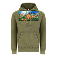 Vintage Olive clown fish  license plate Vintage Hoodie - BarkalooDesign