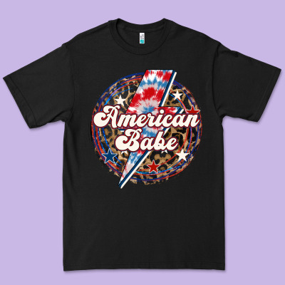 Western American Babe Patriotic Premium Tee Designed By Lillyallendesigns