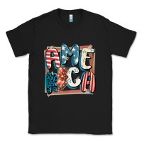 Black America with lightning bolt 4th of july Classic Tee - FaDigitalArtStudio
