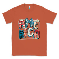 Copper America with lightning bolt 4th of july Classic Tee - FaDigitalArtStudio