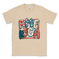 Mushroom America with lightning bolt 4th of july Classic Tee - FaDigitalArtStudio