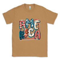 Toasted Coconut America with lightning bolt 4th of july Classic Tee - FaDigitalArtStudio