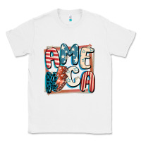 White America with lightning bolt 4th of july Classic Tee - FaDigitalArtStudio