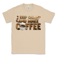 Mushroom keep calm and make coffee Classic Tee - BarkalooDesign