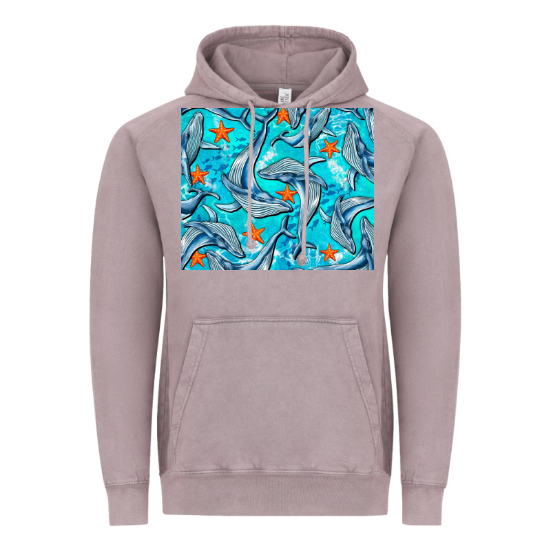 Humpback Whale Mousepad Vintage Hoodie by BarkalooDesign | Teevron