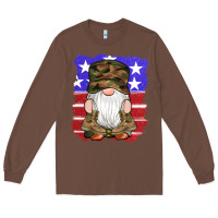 Chestnut military gnomes boots american flag Long Sleeve Tee - Artiststas