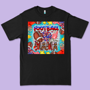 Football Mama Premium Tee Designed By Cowhidedigitalart