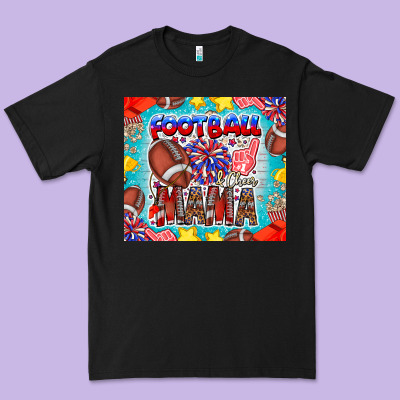 Football Mama Premium Tee Designed By Cowhidedigitalart