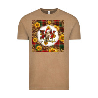 Vintage Coffee joy to the world christmas cow Vintage Tee - LillyAllenDesigns