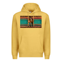 Antique Gold western horse serape tooled leather leopard  sippy cup Premium Hoodie - BarkalooDesign