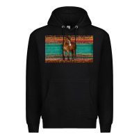 Black western horse serape tooled leather leopard  sippy cup Premium Hoodie - BarkalooDesign