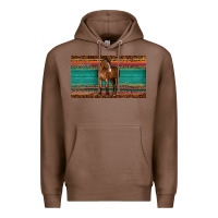 Chestnut western horse serape tooled leather leopard  sippy cup Premium Hoodie - BarkalooDesign
