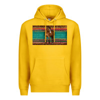 Lemon western horse serape tooled leather leopard  sippy cup Premium Hoodie - BarkalooDesign
