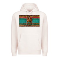 Pale Pink western horse serape tooled leather leopard  sippy cup Premium Hoodie - BarkalooDesign