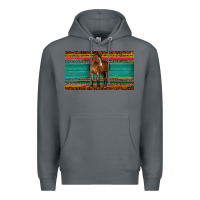 Rock western horse serape tooled leather leopard  sippy cup Premium Hoodie - BarkalooDesign