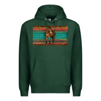 Sports Green western horse serape tooled leather leopard  sippy cup Premium Hoodie - BarkalooDesign