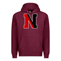 Burgundy Northeastern Gifts, Huskies Long Sleeve Premium Hoodie - DesigneFamous