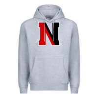 Heather Grey Northeastern Gifts, Huskies Long Sleeve Premium Hoodie - DesigneFamous