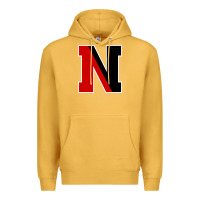 Mustard Northeastern Gifts, Huskies Long Sleeve Premium Hoodie - DesigneFamous