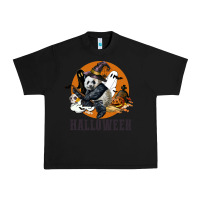 Black hallowen panda Urban Heavy Tee - LillyAllenDesigns