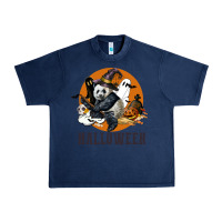 Navy hallowen panda Urban Heavy Tee - LillyAllenDesigns