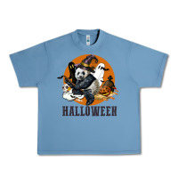 Pebble Blue hallowen panda Urban Heavy Tee - LillyAllenDesigns