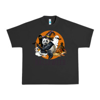 Pigment Black hallowen panda Urban Heavy Tee - LillyAllenDesigns