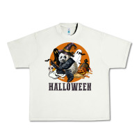 Pistachio hallowen panda Urban Heavy Tee - LillyAllenDesigns