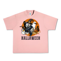 Salmon hallowen panda Urban Heavy Tee - LillyAllenDesigns